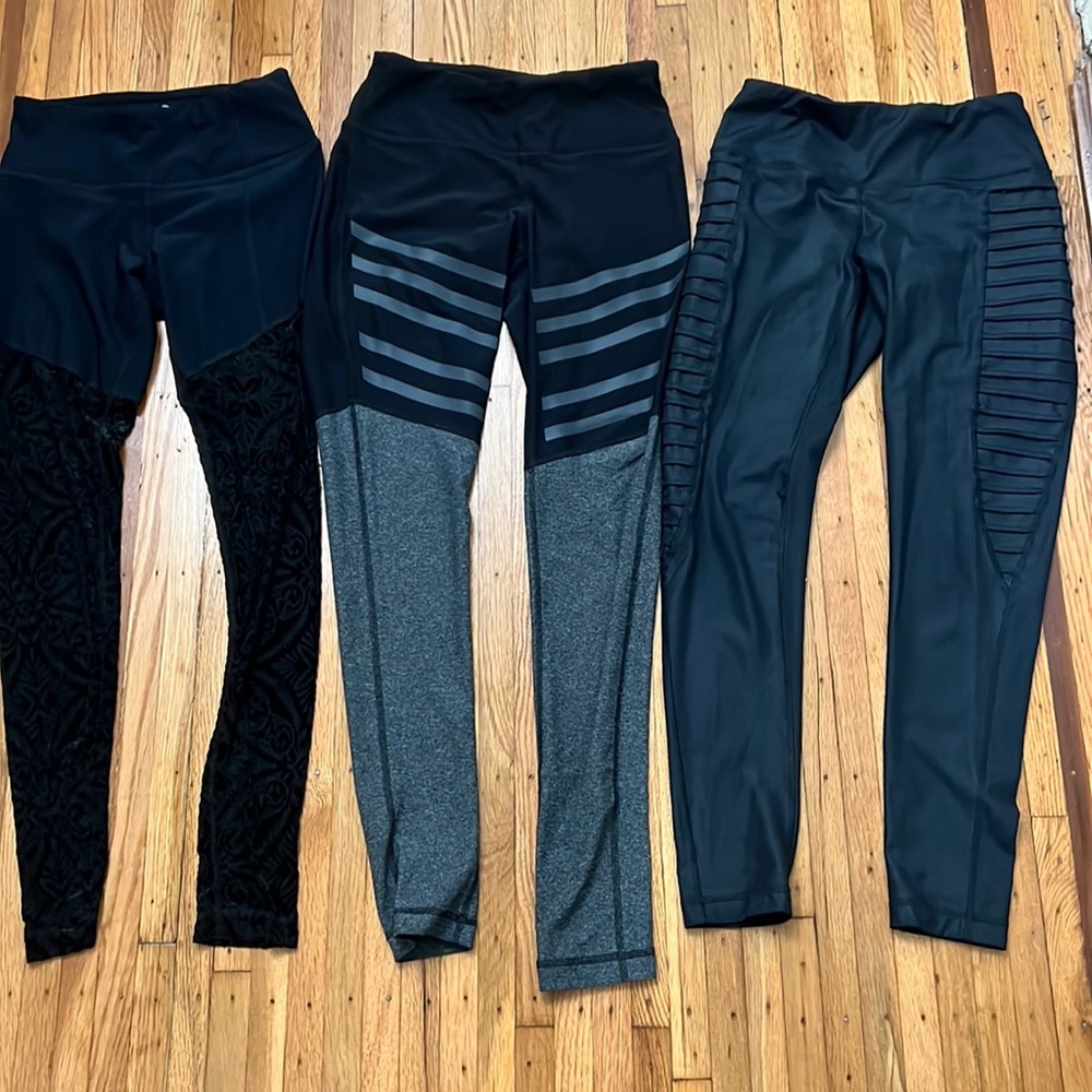 Lot of 3 90 Degree By Reflex women’s active leggings